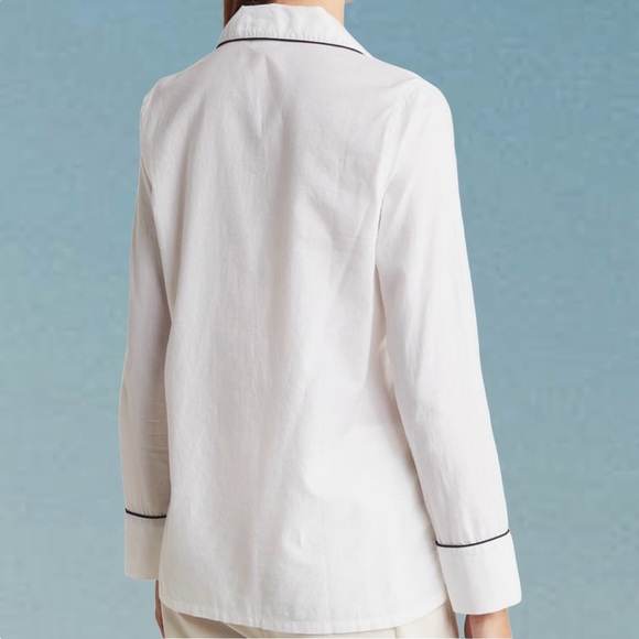 NWT AG Adriano Goldschmied White ‘Iris’ Long Sleeve Button Front Shirt Size S - Picture 2 of 4